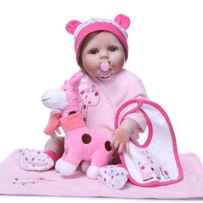 China Wholesale 56cm washable real 22 inch lifelike doll silicone soft vinyl look newborn reborn lifelike baby dolls on sale for sale