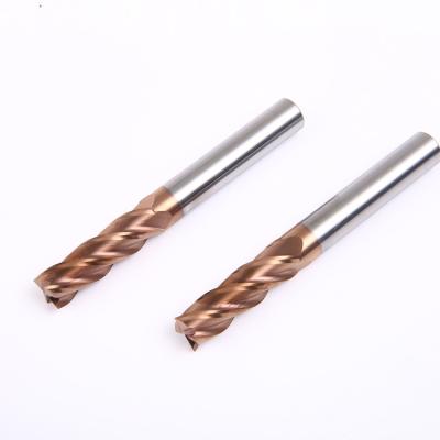 China 100% New Material 4 Flute Wear-Resistant Carbide Factory Hot Sale Custom Coating Carbide End Mill For CNC Lathe Machining for sale