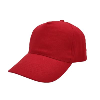 China COMMON Customized 100 COMMON High Quality Red Cotton Twill Logo 5 Panel Sports Hat Golf Hats Baseball Caps Men Sport for sale