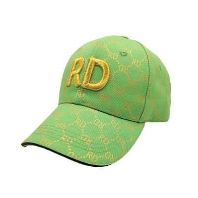 China JOINT New Design JOINT Promotion Printing Custom 3D Logo Green Cap Hat Baseball Boys Hats and Caps for Women Men for sale