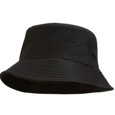 China China Factory Manufacture Fishing Summer Sun Hat 100 Cotton Brushed Black Cheap Bucket Hat Promotional Fisherman Hat for sale