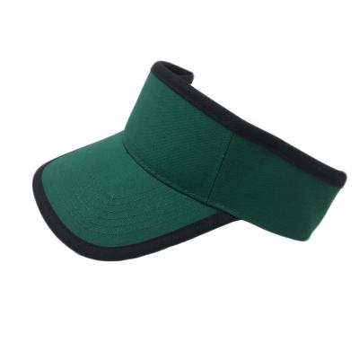 China Factory Wholesale Striped Cheap Striped Women Cotton Sun Visor Covers Golf Cap Custom Hats One Size Fitted for sale