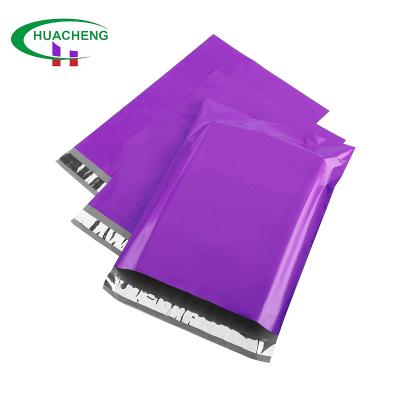 China Wholesale Purple Apparels Factory Ads Poly Shipping Bags High Quality Moq 10x13inch Low Poly Clothing Packaging Bags Ads for sale