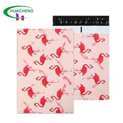 China Durable Custom Pattern Poly Mailer 10x14.6inch Print Cute Flamingo Plastic Courier Shipping Bags for sale