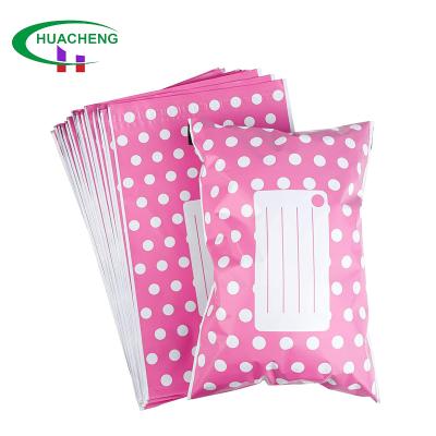 China Durable Wholesale Cheap Courier Bag Custom 10x13 Printed Poly Polka Dot Mailers Posting Shipping Post Pink Parcel Package Bags for sale