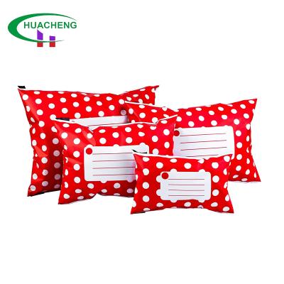 China Durable Custom Red Poly Mailers Diy Shipping Bag Wholesale Express High Quality pe material Parcel Colorful Poly Printed Postage Mailers for sale