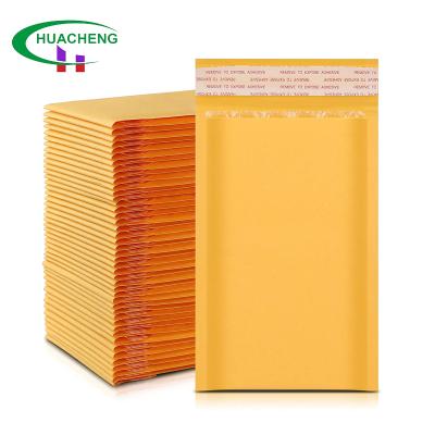 China High Quality Custom Yellow Paper Bags Cosmetics Kraft Paper Bags Padded Envelopes Shipping Ads Poly Bag Package Bag Bubble Wrapping Paper for sale