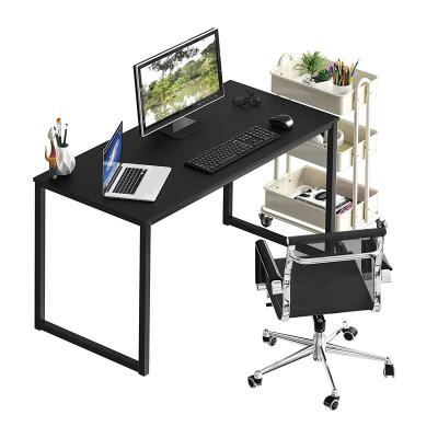 China Convertible Spacious Simple Particleboard Steel Frame Modern Minimalist Computer Desk for sale