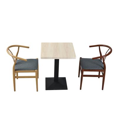 China Contemporary Dining Table And Chairs Set Metal With Moisture Resistant Table Tops Dining Room Furniture for sale