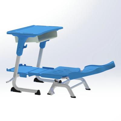 China Eco - Friendly Elementary School Furniture And Can Sit And Lie Flat Crank Operated Lifting Chairs Classroom Desks And Tables for sale