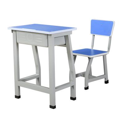 China School MDF School Furniture Sales Single Desk And Chair Durable Stable Classroom HOT High Material Quality Best For Sale Classroom Tables for sale