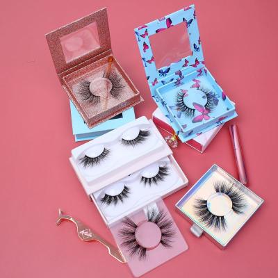 China Different Design 3d Faux Mink Eyelashes 3d Thick Silk Eyelashes With Custom Eyelash Packaging for sale