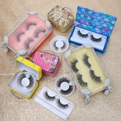 China Private Label Faux Mink Eyelashes 3d Thick Plastic Silk Eyelash Silk With Customized Packing for sale