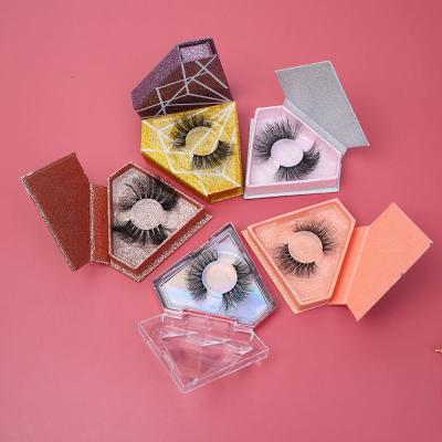 China Eyelash Mini Case Custom Eyelash Packaging Thick Light And Flexible False Silk Lashes 3d Lashes for sale