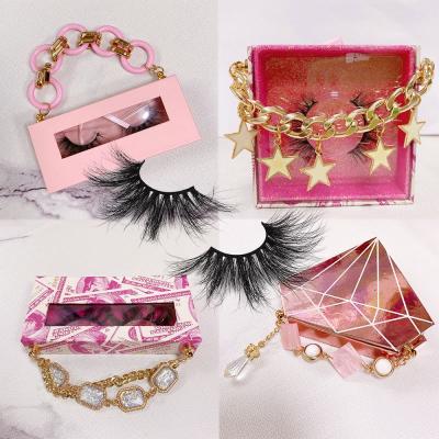 China Hot Sale Custom Paper Card Products Thick Pink Custom Eyelash Boxes Custom Eyelash Packaging Paper Box for sale