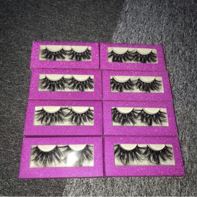 China Customized Thick Strip 5d 25mm False Natural Mink Mink Lashes Mix False Eyelashes Packing for sale