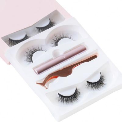 China 2021 New Arrival Strong Magnetic Customize 8D False Magnetic Lashes Partner Set Glue Free Magnetic Eyelashes for sale