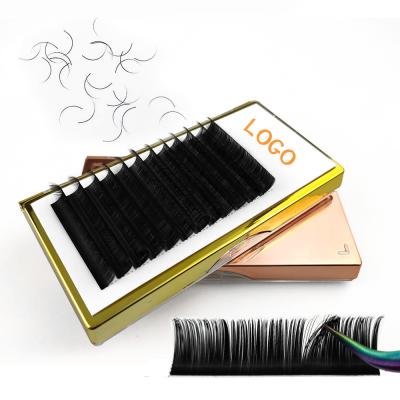 China Best Selling Dark Black Synthetic Lashes Volume Eyelash Extension Natural Wholesale Long Eyelash Extension for sale