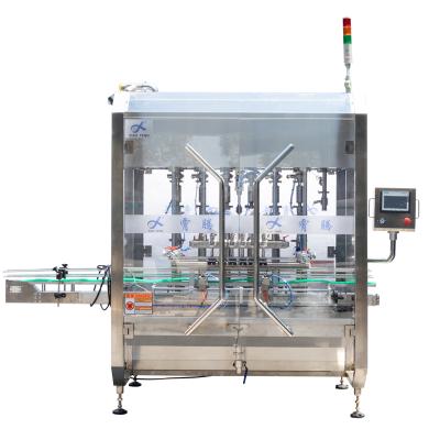 China Food Liquid Paste Mixer Piston Filler Machine Large Hopper Chili Sauce Filling Machine for sale