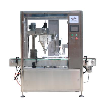 China Food Automatic Small Auger 0.5-20g Milk Spice Powder Filling Machine For Cosmetic Powder for sale