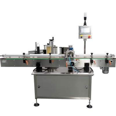 China Food labeling machine for buckets taper bottle labeling machine for sale