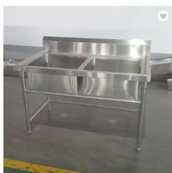 China Factory Directly Stainless Steel Hospital Sink Kitchen Basins / Free Standing Industrial Stainless Steel Kitchen Sink for sale