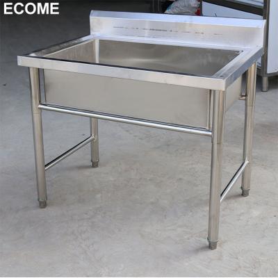 China 2022 Custom Kitchen Working Table/used Industrial Work Table/stainless Steel Work Table With Sink And Drawer for sale