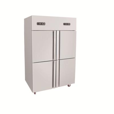 China 2021 Supermarket meat display chiller seafood fridge cooked food refrigerator for sale Arc glass drawing for sale