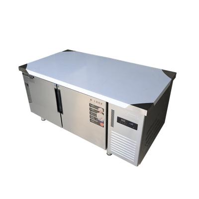 China Stainless Steel Door Upright Display Cooler Freezer Counter Top Work Table Refrigerator Freezer Work Table for sale