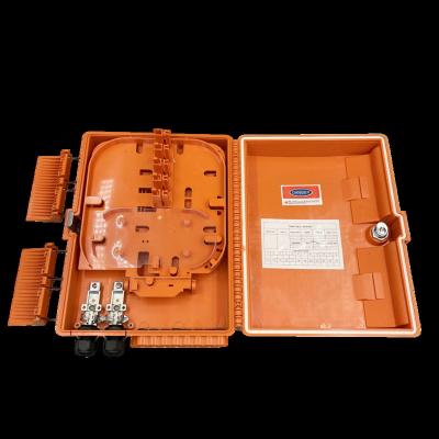 China Orange FTTH FTTX SAITONG OUTLET 16c CTO FTTH Box Nap Orange Indoor With SC/APC Steel Tube Splitter And Adapters for sale