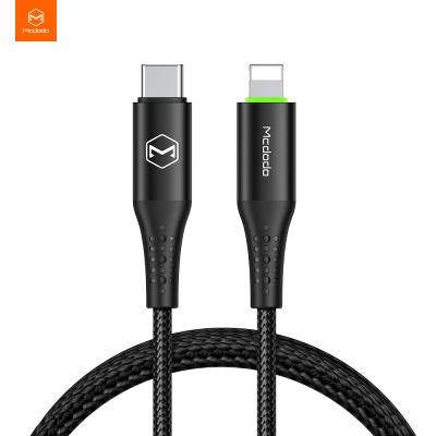 China Auto Unplug Mcdodo USB Type C PD Smart Charging Cable Auto Power Off Fast Charging PD Cable For iPhone For MacBook for sale