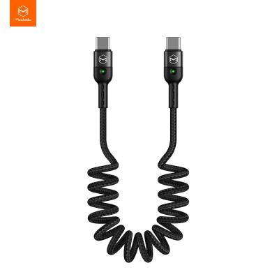 China LED Light Mcdodo 60W USB-C Cable USB Fast Charging Type c To Type USB C PD Supplement Cable For Macbook for sale