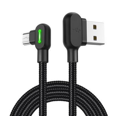 China Durable Nylon Braided Mcdodo Fabricate 90 Degree Elbow USB Charging Micro Data Cable For Mobile Phone for sale