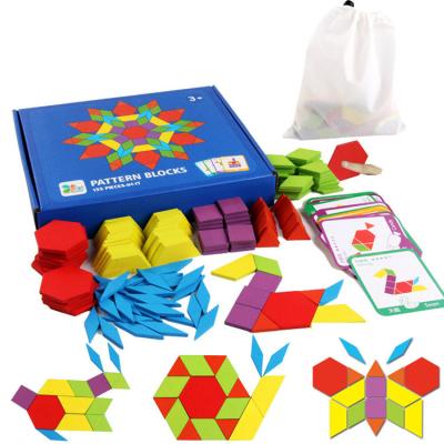 China DIY TOY High Quality 155pcs Montessori Teaching Aid Wooden Educational Toys For Children for sale