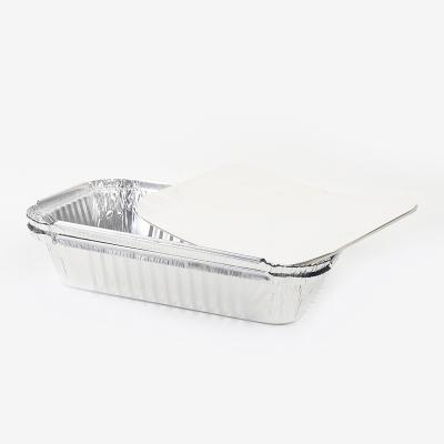 China Large Capacity 6500ml Food Aluminum Foil Heated Box Business Food Heat Resistant Aluminum Box for sale