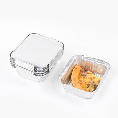 China Food Foil Box For Food Storage Aluminum Foil Box Heat Resistant Microwave Oven for sale