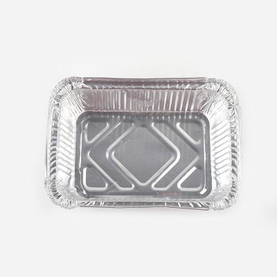 China Food Aluminum Foil Baking Tray Can Be Lunch Box Packing Heating Takeout Business Package for sale