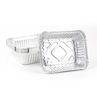 China Food contact directly environmental food container box food packaging made of aluminum foil, can be customized for sale