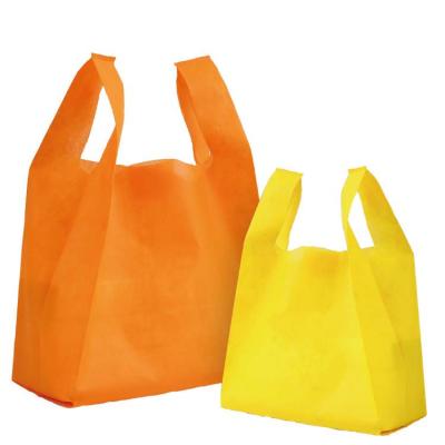 China Promotional Gifts Travel Storage Supermarket Package Custom Logo Foldable pp Daily Reusable Non Woven Fold Shopping Tote Bags for sale