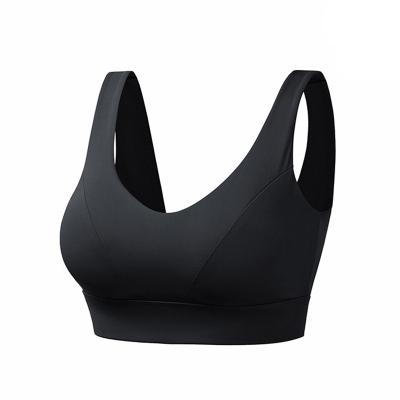 China Viable Plus Size Fitness Clothing Sports Yoga Bra U-Neck Shock Proof High Impact Sports Bra For Women for sale