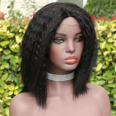 China Cheap price 100% thick and full lace brazilian hair yaki T part wig for sale