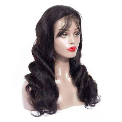 China Best Selling 100% Long Soft Straight Thick Brazilian Hair Super Transparent Body Wave13*4 Lace Front Wig For Black Women for sale