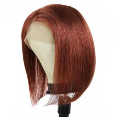 China Best Dirty Hair100% Korean Straight Soft Straight Transparent 33# 13*4 Lace Front Wig for sale