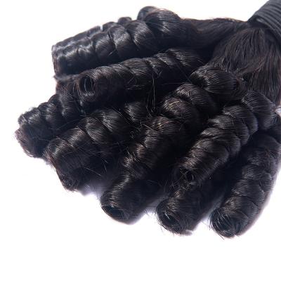 China Soft Smooth Thick 100% Brazilian Hair Fumi Curl Super Double Drawn Hair Bundle for sale