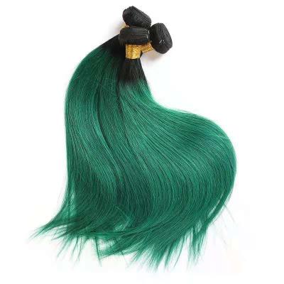 China Wholesale price 100% soft smooth smooth thick Brazilian hair 10A grade body wave/straight 1b/green color hair bundle for sale