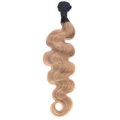 China Wholesale Price 100% Soft Smooth Smooth Thick Brazilian Hair 10A Grade Body Wave 1b/27 Color Hair Bundle for sale