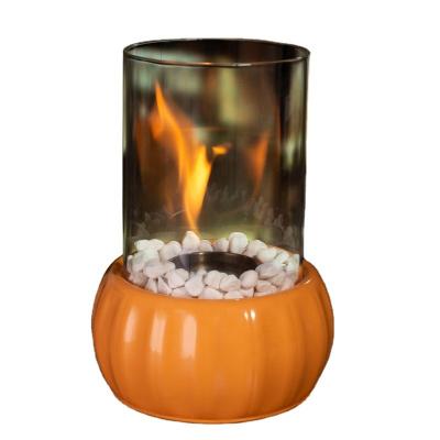 China Stocked Hot Selling Alcohol Fireplace Indoor Decoration Desktop Fireplace Portable Outdoor Pumpkin Stove Factory Wholesale for sale