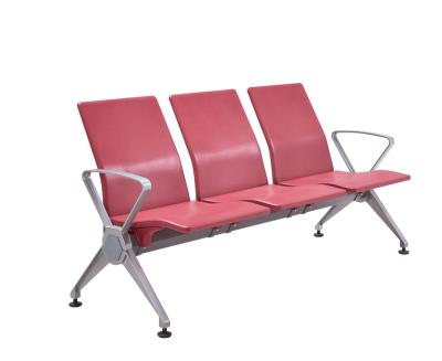 China Triple Seater PU Foam Hospital Hospital Bench Airport Modern Reception Chair Bench 3 Waiting Chair for sale