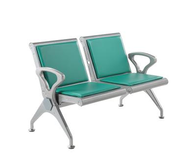 China Airport Chair Modern Customized Leather Waiting Room Chairs With Aluminum Bracket for sale