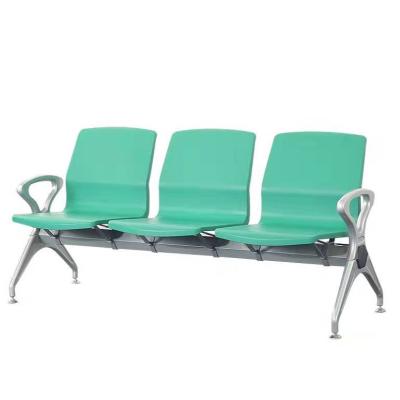 China Modern 3 Seat Plastic PU Airport Waiting Seat Chair Lounge Airport Waiting Chair for sale